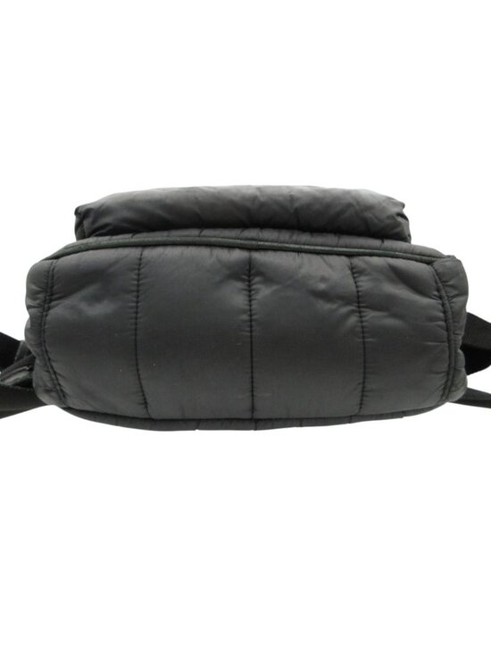 Moncler Backpack New Georgette Leather Nylon Black main image 5